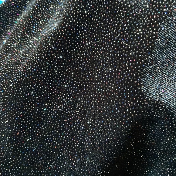 Haute Monde Black Halter Neck Sparkly Mini Dress New Year's Eve Dress - Picture 7 of 8